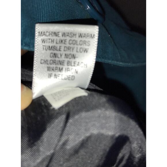 Teal Peacoat Trench Coat M Xhilaration Indie Vanguard Boho Coquette Girl Classic - Picture 6 of 11